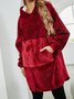 Thermal Flannel Hooded Nightgown Lazy Pullover TV Blanket
