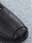 Faux Leather Casual Vintage Letter Panel Soft Sole Loafers