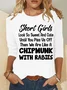 Women Text Letters Long Sleeve Blouse Spring/Fall Crew Neck Daily Simple Top