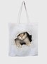Cat Eco Shopping Bag Canvas Tote Bag