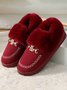 Metal Plush Warm Home Shoes Snow Shoes