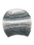 Gradient Stripe Pattern Cotton Beanie Hat Fall Winter Warming Accessory