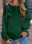 Women's Henley Shirts Long Sleeve round Neck Sweatshirts Button Down Casual Tunic Tops