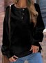 Women's Henley Shirts Long Sleeve round Neck Sweatshirts Button Down Casual Tunic Tops