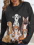 Dog Casual Loose Sweatshirt