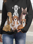 Dog Casual Loose Sweatshirt