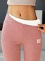 Casual Fleece Lined Leggings Leggings High Waist Athletic Leggings Tummy Control Stretch Workout Yoga Leggings