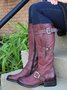 All Season Daily Flat Heel Boots