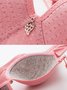 Sexy Lace Breathable Rhinestone Push Up Bra Plus Size