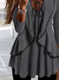 Casual Plain Crew Neck Regular Fit Top