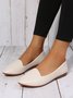 Women's Plain Stitch Detail Flat Shoes