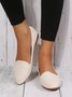 Women's Plain Stitch Detail Flat Shoes