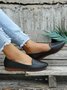 Women's Plain Stitch Detail Flat Shoes