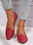 Women's Plain Stitch Detail Flat Shoes