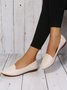 Women's Plain Stitch Detail Flat Shoes
