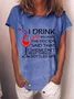 Women Text Letters Short Sleeve Tee T-shirt Crew Neck Casual Summer Top