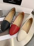 Women's Plain Stitch Detail Flat Shoes