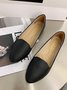 Women's Plain Stitch Detail Flat Shoes