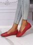 Women's Plain Stitch Detail Flat Shoes