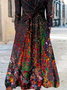 Abstract Casual Jersey Dress