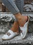Plus Size Dog Embroidered Canvas Espadrille Slides