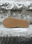 Plus Size Dog Embroidered Canvas Espadrille Slides