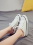 Casual Increased Wedges Canvas Slippers