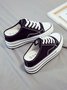 Casual Increased Wedges Canvas Slippers
