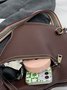 Cat Motif Buckle Zip Messenger Bag
