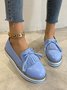 Bowknot Tassel Classic Baroque Flat Leather Shoes