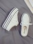 Casual Increased Wedges Canvas Slippers