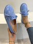 Bowknot Tassel Classic Baroque Flat Leather Shoes
