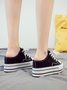 Casual Increased Wedges Canvas Slippers