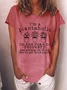 Women's Cap Sleeve Tee T-shirt Summer Text Letters Crew Neck Casual Top