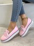 Bowknot Tassel Classic Baroque Flat Leather Shoes