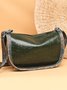 Ethnic Vintage Letter Embossed Shoulder Crossbody Bag
