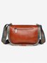 Ethnic Vintage Letter Embossed Shoulder Crossbody Bag
