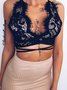 Sexy Cross Straps Sling Lace Lingerie Plus Size