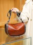 Ethnic Vintage Letter Embossed Shoulder Crossbody Bag