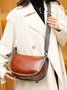 Ethnic Vintage Letter Embossed Shoulder Crossbody Bag
