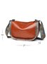 Ethnic Vintage Letter Embossed Shoulder Crossbody Bag