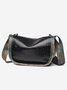 Ethnic Vintage Letter Embossed Shoulder Crossbody Bag