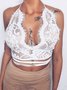 Sexy Cross Straps Sling Lace Lingerie Plus Size