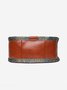 Ethnic Vintage Letter Embossed Shoulder Crossbody Bag