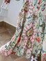 Buttoned Loose Casual Shirt Collar Dress