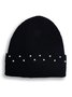 Casual Pearl Embellished Pearl Beanie Accessories For Everyday Commuting