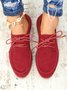 Plus Size Lace-up Front Oxford Shoes