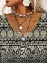Crew Neck Ethnic Casual T-Shirt
