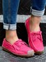 Women's Wearable Sole Comfy Tassel Moccasin Shoes