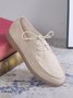 Plus Size Lace-up Front Oxford Shoes